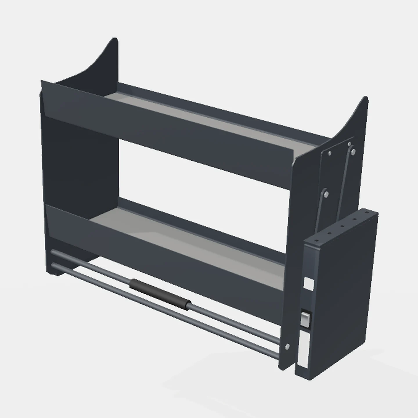 Sistema Elevador de Alacena Para Vajilla - Cierre Suave - Módulo 800mm - Al x An x Pr(mm): 764x300x630 Color ANTRACITA