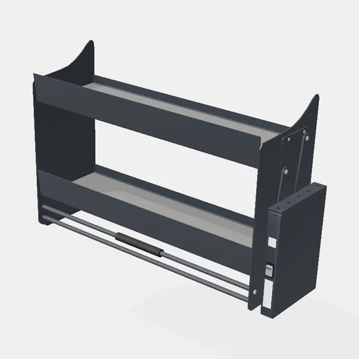 Sistema Elevador de Alacena Para Vajilla - Cierre Suave - Módulo 900mm - Al x An x Pr(mm): 864x300x630 Color ANTRACITA