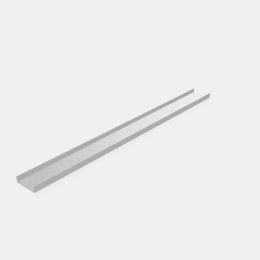 Perfil Tapacanto Recto Light Para Placa de 18mm - Largo: 3,0mt