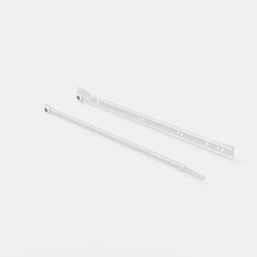 Set Corredera Metálica Z 0,9mm 400mm Blanca