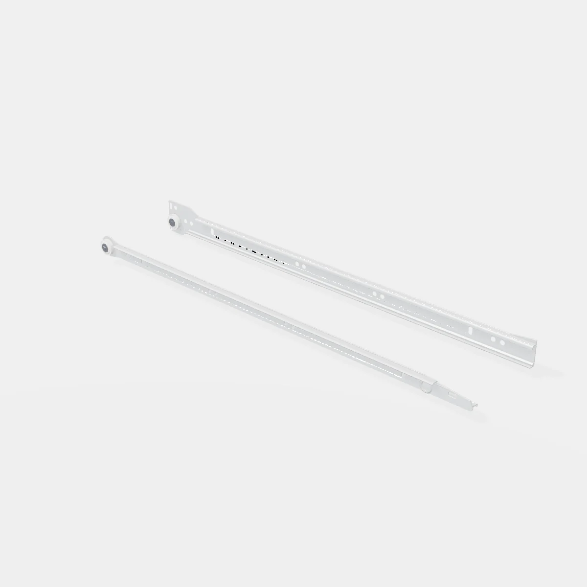 Set Corredera Metálica Z 0,9mm 450mm Blanca
