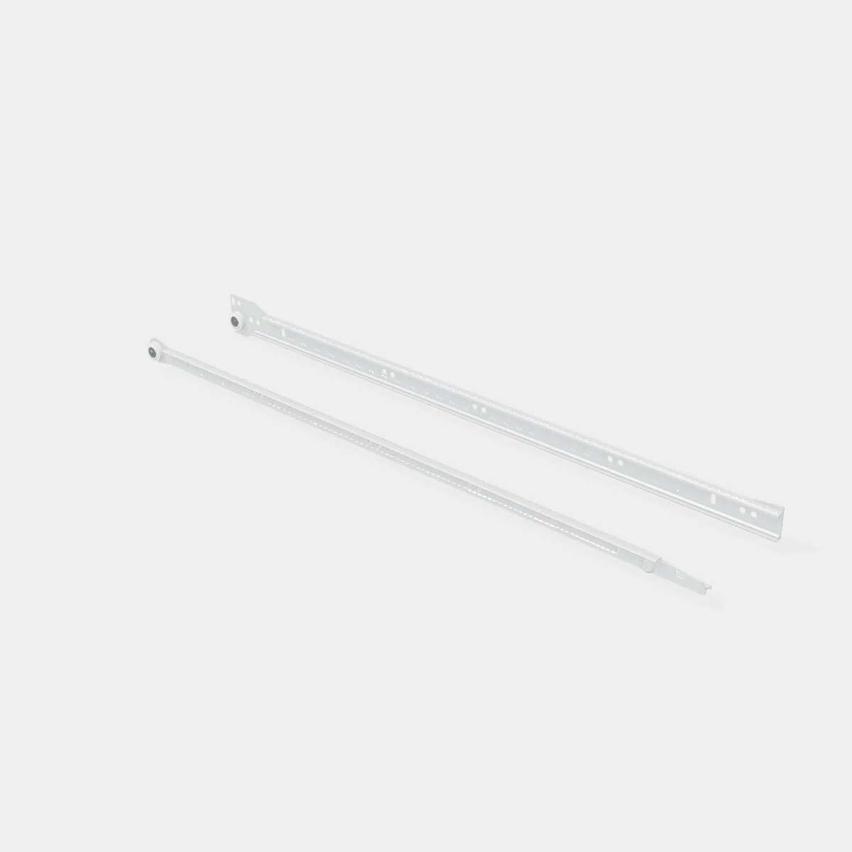 Set Corredera Metálica Z 0,9mm 550mm Blanca