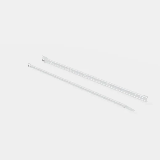 Set Corredera Metálica Z 0,9mm 600mm Blanca