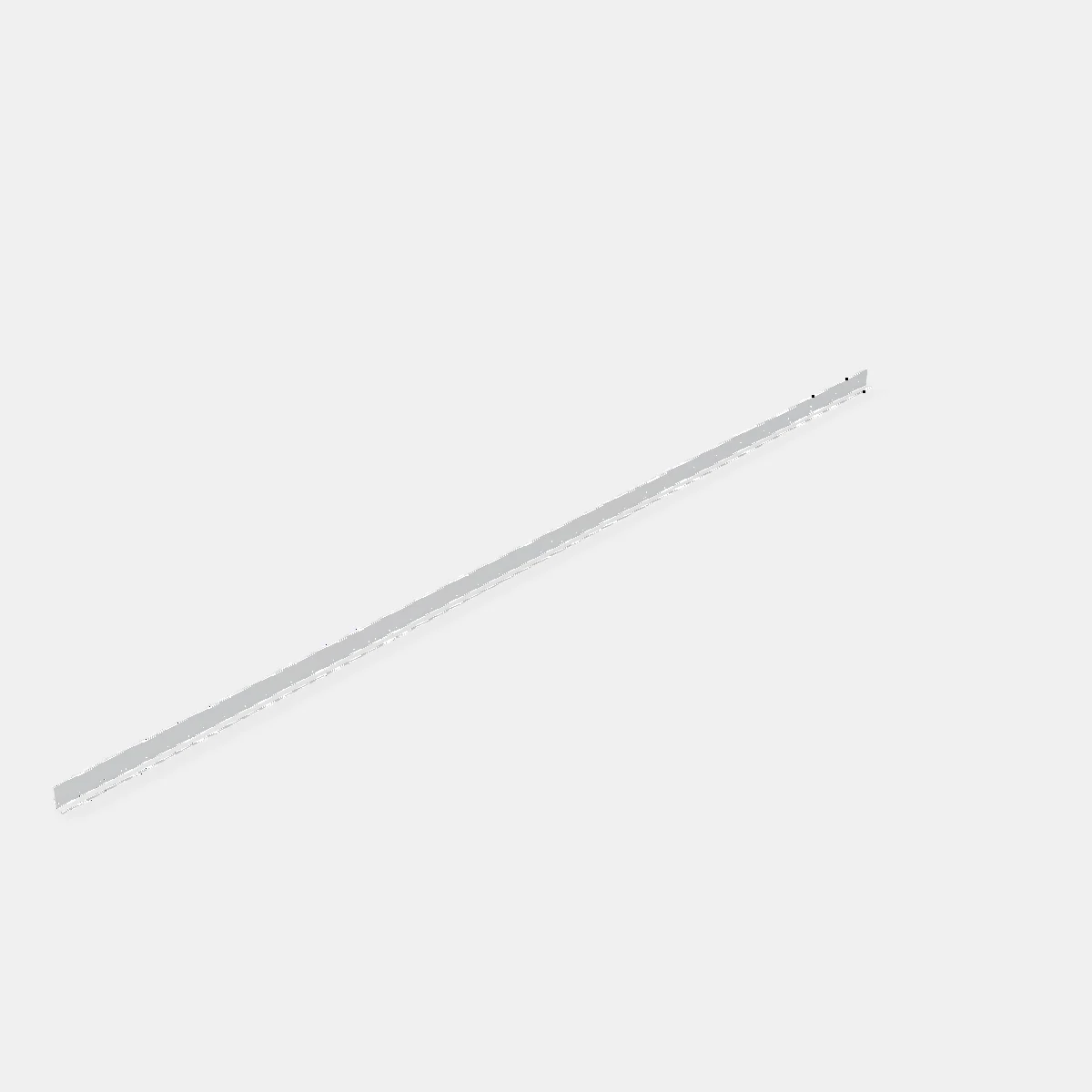 Perfil Celtic "J" Superior - Largo: 3mt - Color Blanco
