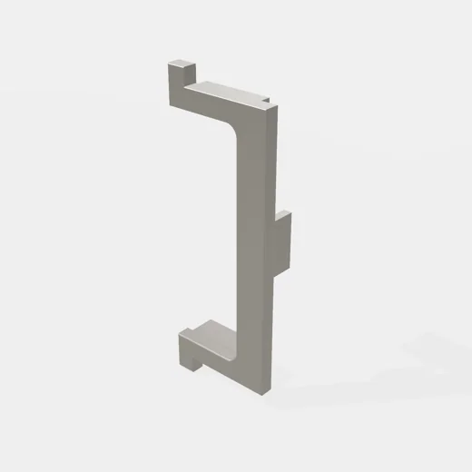 Terminal Para Perfil "C" Medio - Material: Zamak