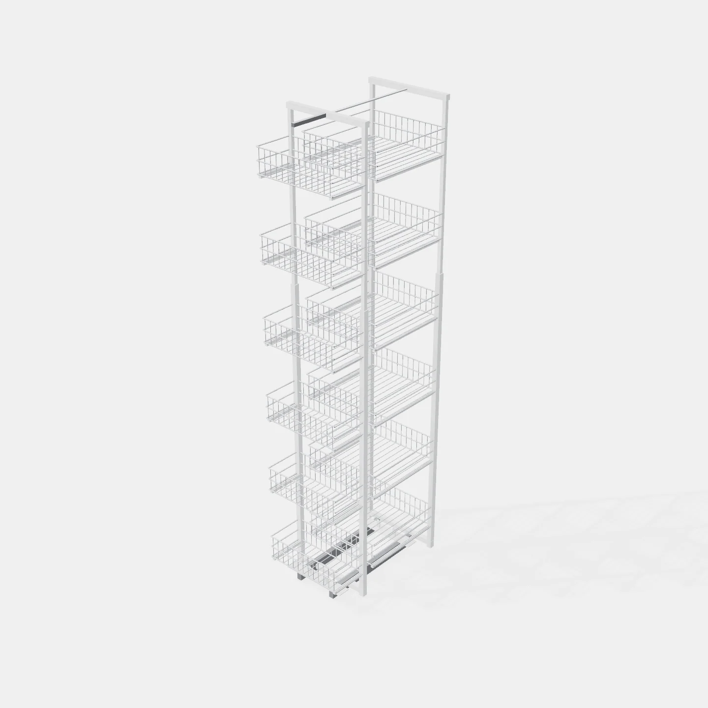 Ancho 400-450mm - 12 Bandejas - Al x An x Pr(mm): 1700- 1850x330x500 - Capacidad 50Kg.