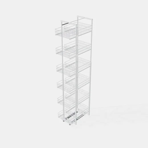 Ancho 400-450mm - 12 Bandejas - Al x An x Pr(mm): 1850- 2000x330x500 - Capacidad 50Kg.