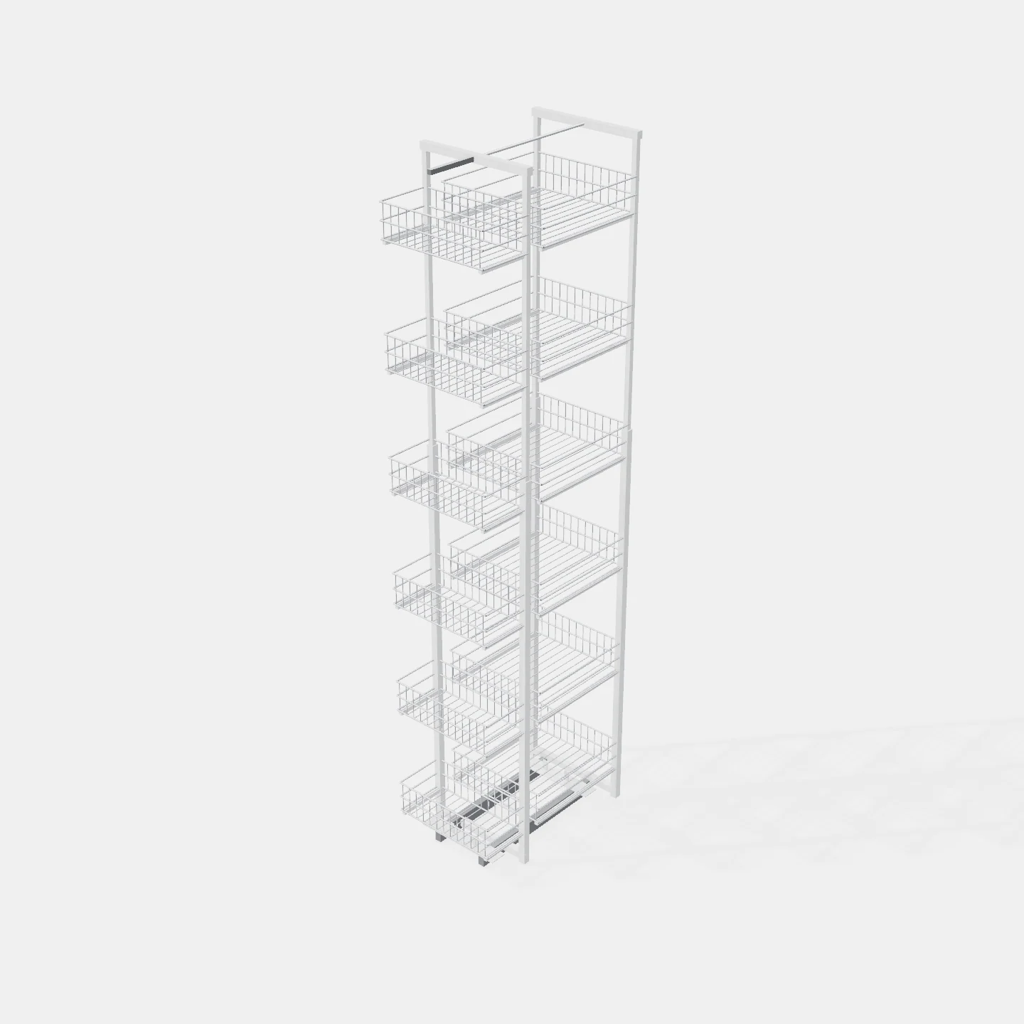 Ancho 400-450mm - 12 Bandejas - Al x An x Pr(mm): 1850- 2000x330x500 - Capacidad 50Kg.