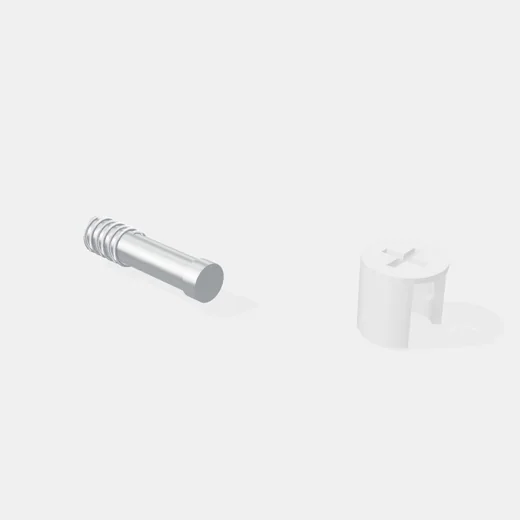 Conector Rapido Caja Plast + Perno Blanco