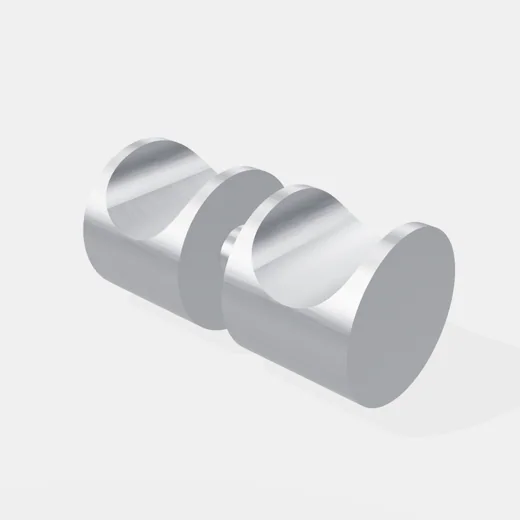 Manijón Para Vidrio Tipo Pomo Acero Inoxidable SS304