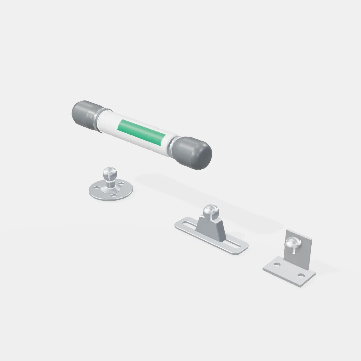 Pistón a Gas Mini - Apertura 75° a 100° - Fuerza: 100 Newton