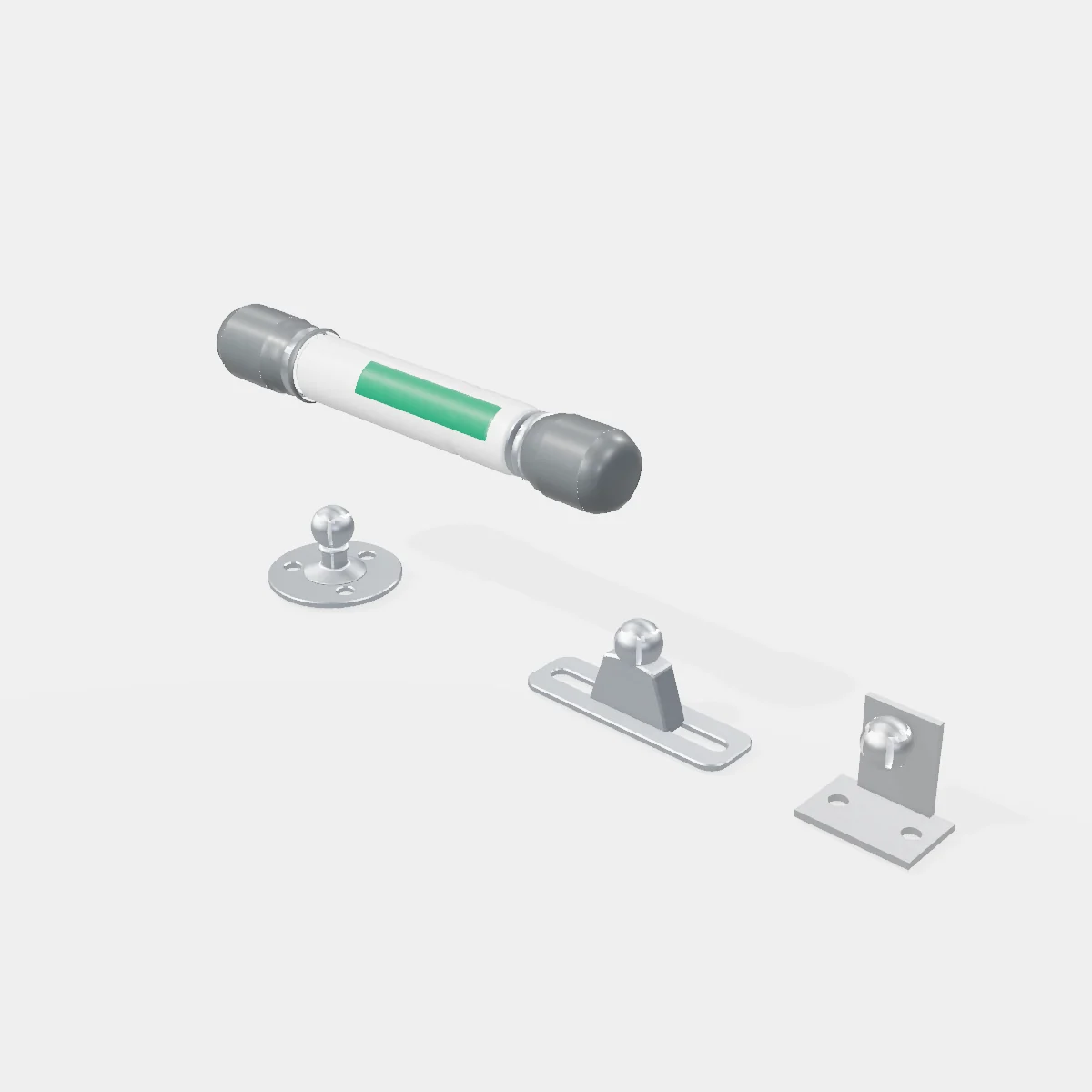 Pistón a Gas Mini - Apertura 75° a 100° - Fuerza: 80 Newton