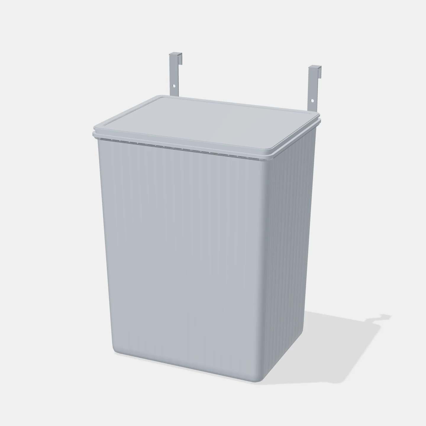 Porta Residuos P/Puerta Colgante 14lt. Color GRIS Al x An x Pr(mm): 230x260x340