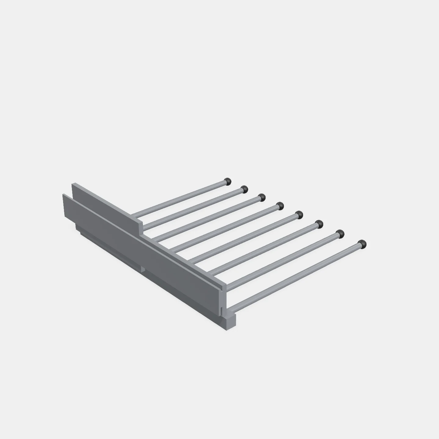 Pantal. Lat Extr 8 Prendas Antracita 400x460x120mm Der