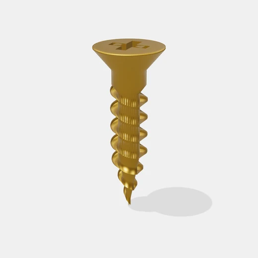 Tornillo Fix 3.5x16mm Phillips Amarillo - Origen China