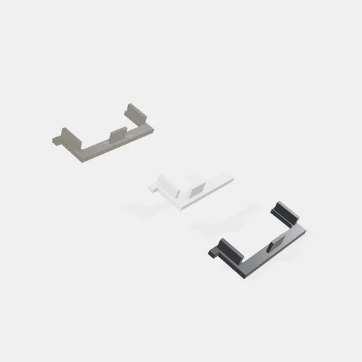 Terminal Zamak Para Canto Curvo 18mm - Cromado